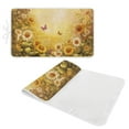 thumbnail image 2 of ZIATUBLES Sunflower Butterfly Print Foldable Ironing Pad Blanket Lightweight Portable Travel Mat Ironing Board Alternative Cover for Apartment, RV, Laundry, 31.5" x 19.6", 2 of 7