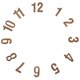 thumbnail image 1 of 12pcs Wall Clock Numerals Clock Replacement Arabic Number Clock Accessories, 1 of 3