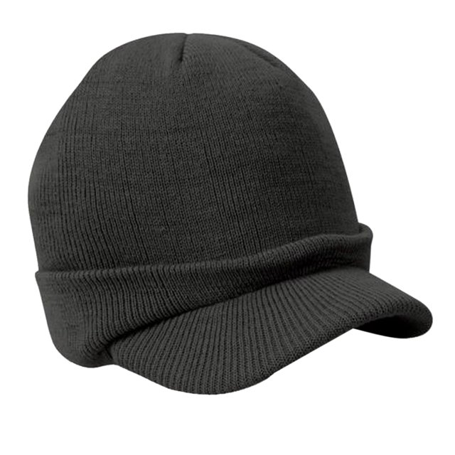 Sombrero de hombre tejido de hilo caliente - Gris oscuro Los 44-60cm Sunnimix Sombrero hecho punto sombrero hecho punto