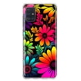 thumbnail image 1 of MUNDAZE Samsung Galaxy A51 Shockproof Clear Hybrid Protective Phone Case Neon Rainbow Glow Colorful Abstract Flowers Floral Cover, 1 of 5
