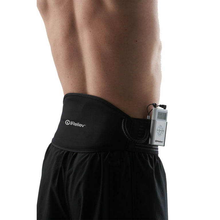 TENS Unit Back Pain Relief System with Conductive Back Wrap from iReliev