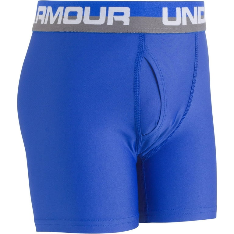 Under Armour Boys' Performance Boxer Briefs, Lightweight & Smooth Stretch  Fit X-Large Ultra Blue (27x / Cool Grey