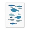 thumbnail image 3 of 3Pcs Canvas Wall Art Painting Cartoon Fishes Printed Picture Home Office Decor, 3 of 4