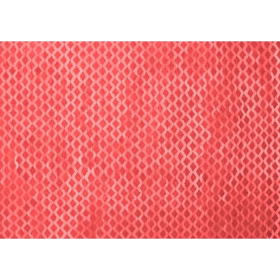Ahgly Company Indoor Rectangle Abstract Red Contemporary Area Rugs, 7' x 10'