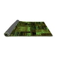 thumbnail image 2 of Ahgly Company Indoor Square Patchwork Green Transitional Area Rugs, 3' Square, 2 of 4