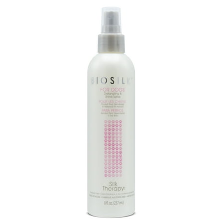 BioSilk For Dogs Silk Therapy Detangling Plus Shine Protecting Mist Detangling Spray 8 fl oz