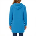thumbnail image 4 of Resicozy Long Hoodies for Women Lightweight Zip Up Zipper Plain Jacket Tunic Sweatshirts Fall Winter Fashion Clothes Sky Blue M, 4 of 8