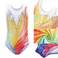 thumbnail image 2 of Girls Gymnastics Leotards with Shorts Hairband Sparkly Tumbling Dance Leotards One-Piece Athletic Outfit for 5-12T, 2 of 10