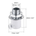 thumbnail image 2 of Uxcell Metal Cable Glands Cord Grips Screw Lock for Wiring Ceiling Lamp White 6 Pack, 2 of 5