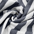 thumbnail image 7 of Qwertyu Men's Linen Shirts Short Sleeve Striped Casual Shirts Button Down Shirt Hawaiian Beach Summer Shirt Dark Blue 2XL, 7 of 7