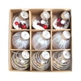 thumbnail image 1 of 9 Uds. de adornos de bolas de Navidad, adornos navideños DIY, decoración colgante de Navidad para vacaciones, recuerdos de fiesta de boda en Estilo D, 1 of 8
