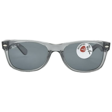 Ray Ban New Wayfarer Classic Polarized Blue Unisex Sunglasses RB2132 64503R 52