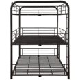 thumbnail image 4 of Bowery Hill Full Triple Metal Bunk Bed in Sandy Black, 4 of 4