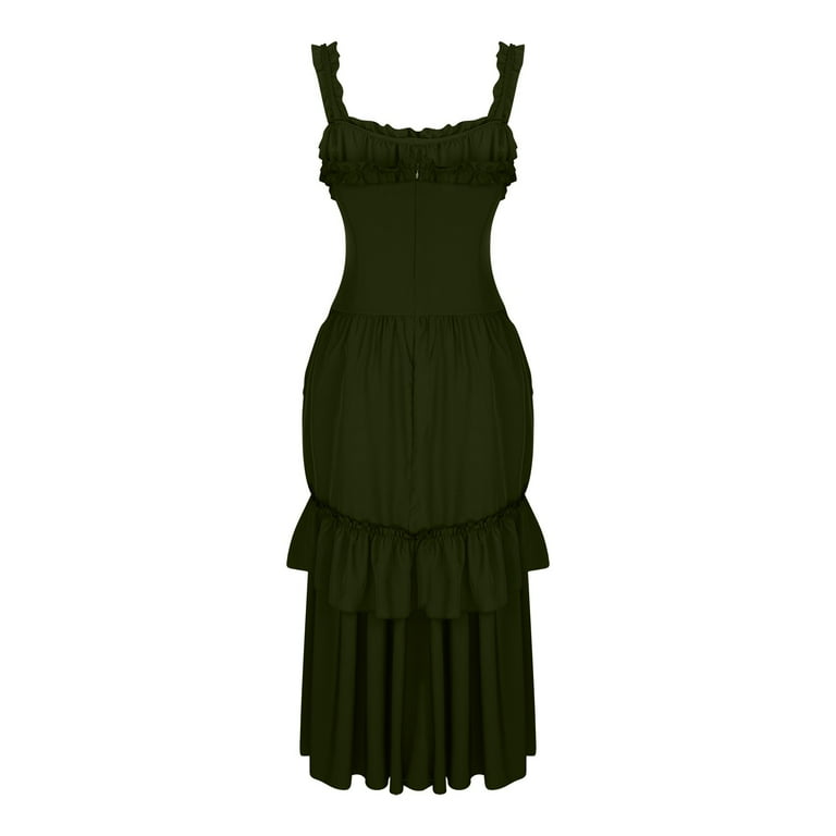 dark green goth dress Gothic Green Dress