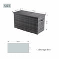 thumbnail image 3 of Direct Wicker Outdoor Weatherproof Deck Box(Gray), 3 of 7
