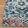thumbnail image 4 of SAFAVIEH Madison Bayon Geometric Distressed Area Rug, Navy/Ivory, 5'3" x 7'6", 4 of 9
