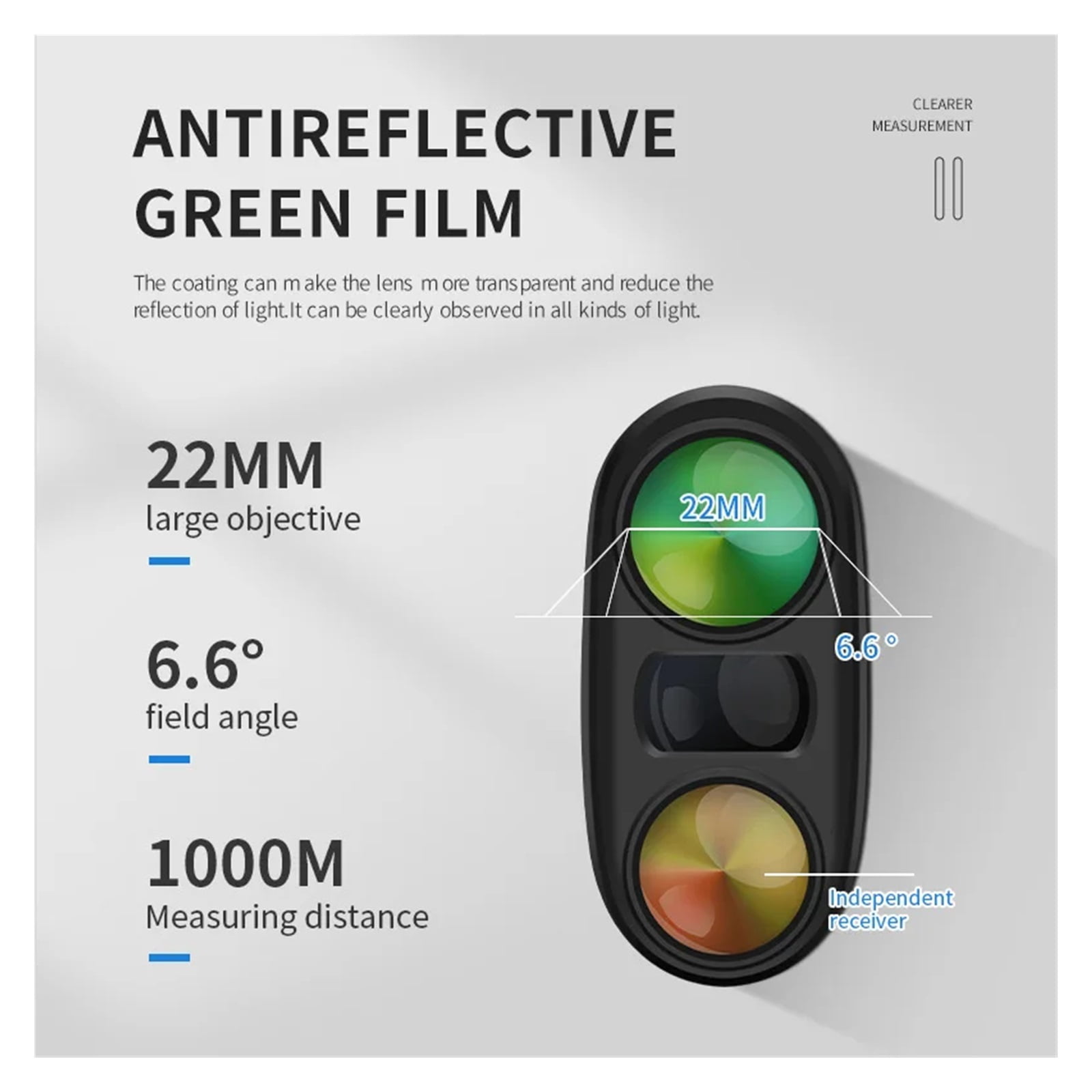 Portable Rangefinder Telescope 1000m Outdoor Distance Meter Speed Sport Golf Rangefinder Lock Flag Slope Adjusted ,High Accuracy Position