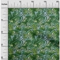 thumbnail image 2 of oneOone Polyester Lycra Green Fabric Abstracts Quilting Supplies Print Sewing Fabric By The Yard 56 Inch Wide, 2 of 4