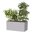 thumbnail image 2 of 40" Raised Frame Bottomless Vintage Galvanized Metal Planter Box Outdoor Garden Bed for Vegetables Flowers Herbs, 2 of 6