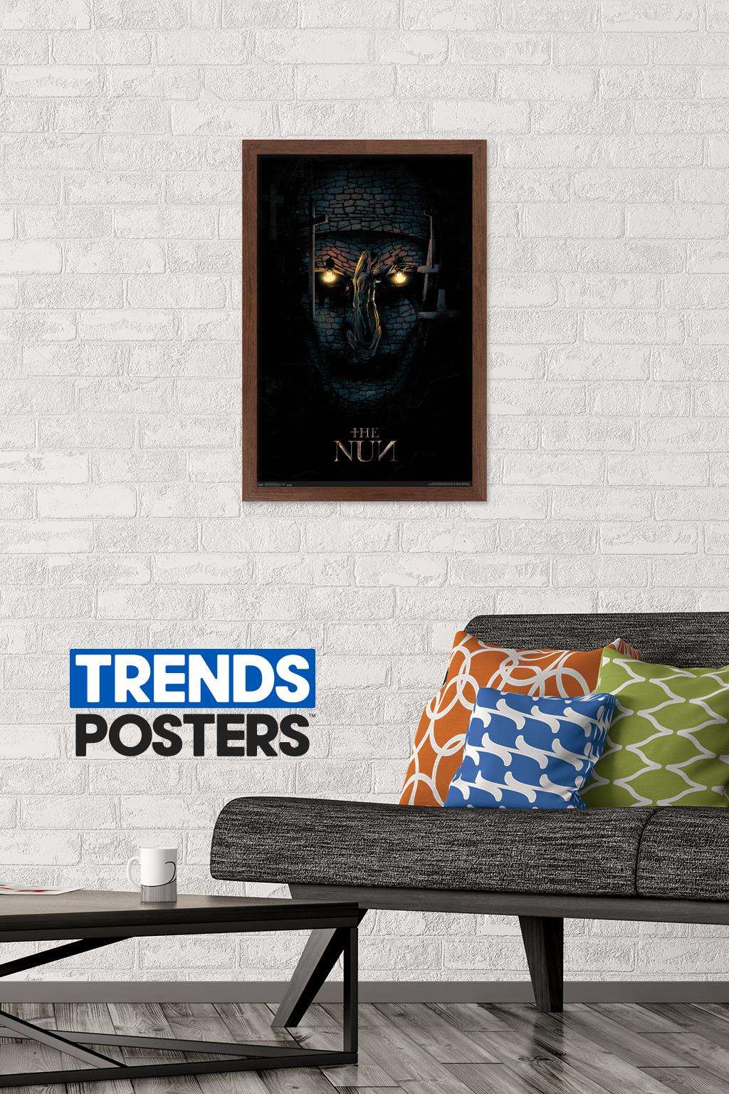 The Nun - One Sheet Wall Poster, 14.725" x 22.375", Framed