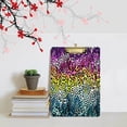 thumbnail image 5 of FMSHPON Colorful Leopard Clipboard Hardboard Wood Nursing Clip Board and Pull for Standard A4 Letter 13x9 inches, 5 of 5