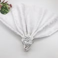 thumbnail image 5 of Premium Metal Napkin Ring with Openwork Floral Design - Elegant Hollow Mesh & Crystal Accents, Multi-Purpose Table Decor for Weddings, Gifts, Home Decor, Rustproof & Durable 5cm Ring, 5 of 5