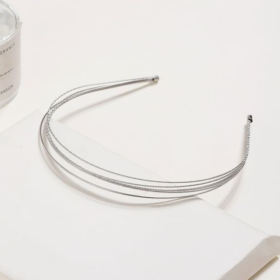 Elegant Multi Layer Metal Headband for Girls and Women Fashion Accessories Versatile Bands 1 Piece