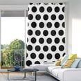 thumbnail image 5 of Coolnut Blackout Curtains Farmhouse Curtains for Window Treatments 84" Black Dots Room Divider Curtains & Drapes, Grommet Window Curtains Privacy Protect Room Darkening Curtain, 5 of 7