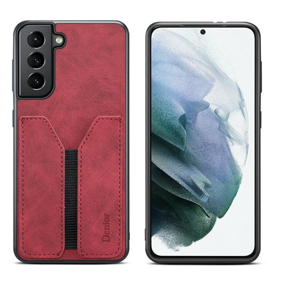 SaniMore for Samsung Galaxy S23 6.1" Wallet Case, Premium Vintage PU Leather Cover with Elastic Card Slot Anti-Scratch Full Body Shockproof Protective Shell for Samsung S23, Red