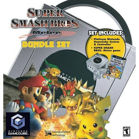 Nintendo GameCube - Game console - platinum - Super Smash Bros. Melee