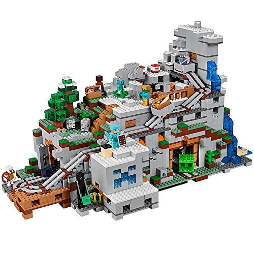 Lego Minecraft The Mountain Cave Building Kit 2863 Piece Walmart Com Walmart Com