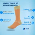 thumbnail image 3 of Calcetines Rayas Claras Algodón Cómodos Apto Para Diabéticos, 3 of 6