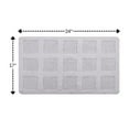 thumbnail image 2 of Knightsbridge Square Honeycomb 100% Cotton Reversible Bath Rug 17 X 24 White, 2 of 2