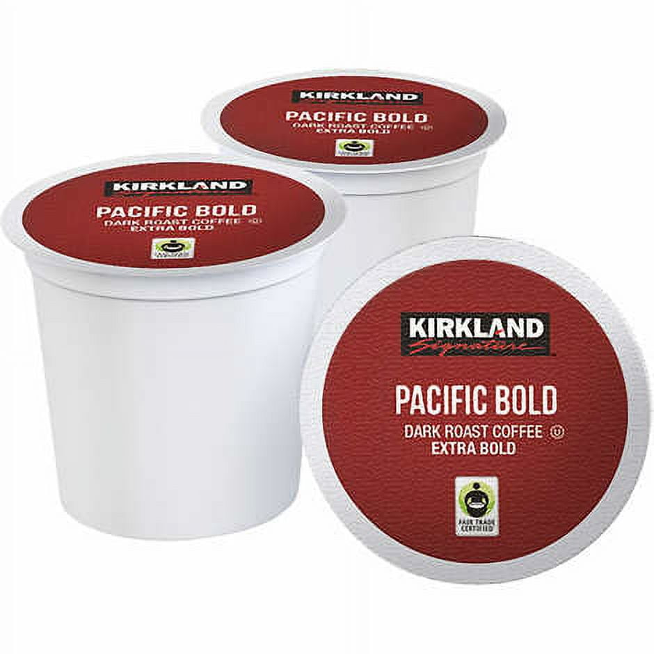 Kirkland Signature Pacific Bold Coffee, Dark, 120 K-Cup Pods