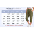 thumbnail image 7 of WellSize Plus Size Capri Pants for Women High Waisted Split Casual Lounge Pants With Pockets Summer Lightweight Cropped Pants, 7 of 7