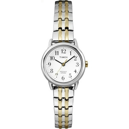 Timex Women's Easy Reader Dress Watch, Two-Tone Stainless Steel Expansion Band