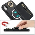 thumbnail image 2 of iPhone xr case with Card Holder, iPhone xr Phone Case Wallet for Women magsafe Compatible Wallet Detachable 2-in-1 for Men-Black, 2 of 6