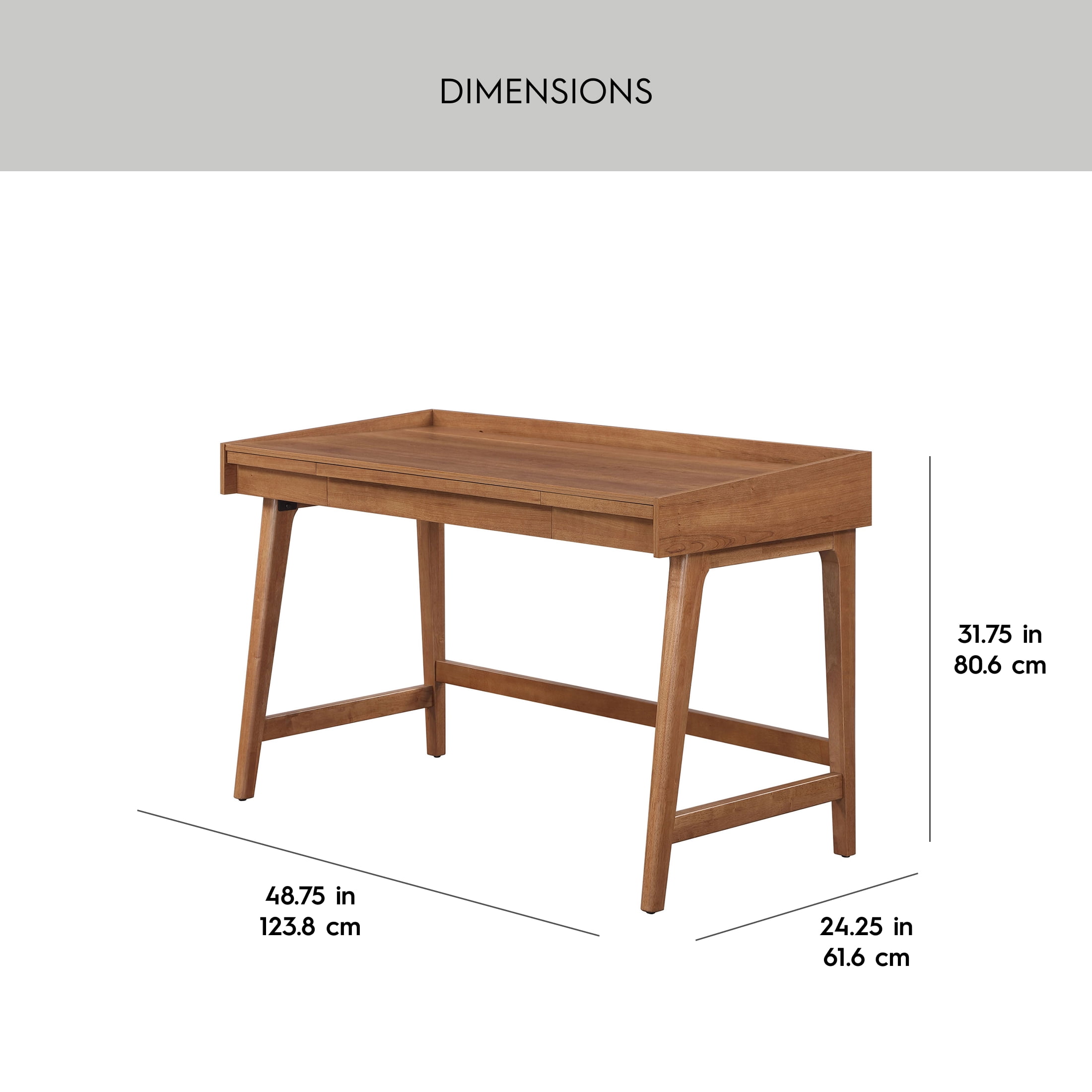Better Homes & Gardens Greyson Writing Desk, Acorn Finish