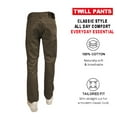 thumbnail image 2 of Access Men's Slim Straight Relaxed Fit Twil Pants (Brown, 34x32), 2 of 7