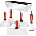 thumbnail image 1 of Drywall Hand Tool Kit - Stainless Steel Joint Knife, Taping Knives, Painter Scraper, Mud Pan, 1 of 6