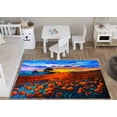 thumbnail image 4 of Office Rugs, Nursery Rugs, Salon Rugs, Floral Rugs, Filed Landscape Rugs, Red Rugs, View Rugs, Bath Rugs, Sunset Rug, Salon Decor Rugs, 3.3'x5' - 100x150 cm, 4 of 8