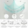 thumbnail image 3 of LUCKDEER Stuffed Animal Hammock Macrame Boho Plush Toy Net Hammock for Stuffed Animals with Light Pet Net for Stuffed Animals Corner Hanging Stuffed Animal Storage Holder Teddy Bear Net Kids Room, 3 of 9