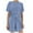 Blue, variant on Antinious Women Solid Color Crew Neck Short Sleeve Shorts 2 Piece Pajamas with Drawstring,Summer Holiday!Pajamas for Women Set,Women's Sleepwear Outfits,Gray,Free Size