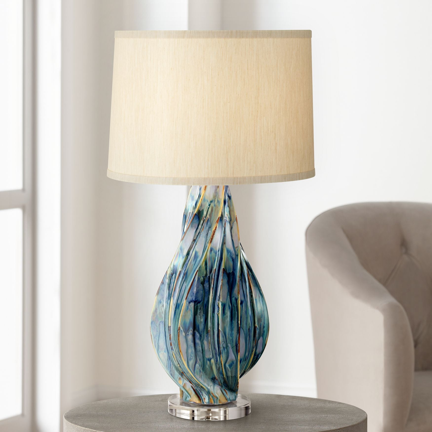teal bedside table lamps