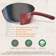 thumbnail image 3 of NutriChef - Juego de 11 ollas y sartenes antiadherentes para cocina, elegante juego de utensilios de cocina con elegante patrón de diamante, interior gris y exterior rojo, asas de tacto frío, 3 of 5