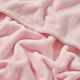 thumbnail image 3 of The Sheet Lab Solid Plush Microfiber Throw Blanket, Light Pink, 50" x 70", 3 of 6