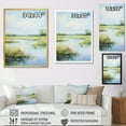 thumbnail image 4 of Designart "Meadow Calm Waters II" Landscape & Nature Floater Framed Wall Art Print, 4 of 7