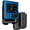 Blue, variant on Case with Clip for Motorola RAZR 2022 Flip Phone, Nakedcellphone [Grid Texture] Slim Hard Shell Cover and [Rotating/Ratchet] Belt Hip Holster Holder Combo for Moto RAZR 3 5G