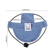 thumbnail image 3 of Aoznliie Dog Sun Hat, Adjustable Breathable Denim Baseball Cap for Small Pets, UV Protection Summer Hat with Ear Holes & Chin Strap, Blue M, 3 of 9