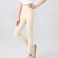 thumbnail image 6 of biudgviw Toddler Girl Leggings Child High Waisted Yoga Pants Soft Stretchy Casual Athletic Pants Comfortable Tights(Beige,10-11 Years), 6 of 6